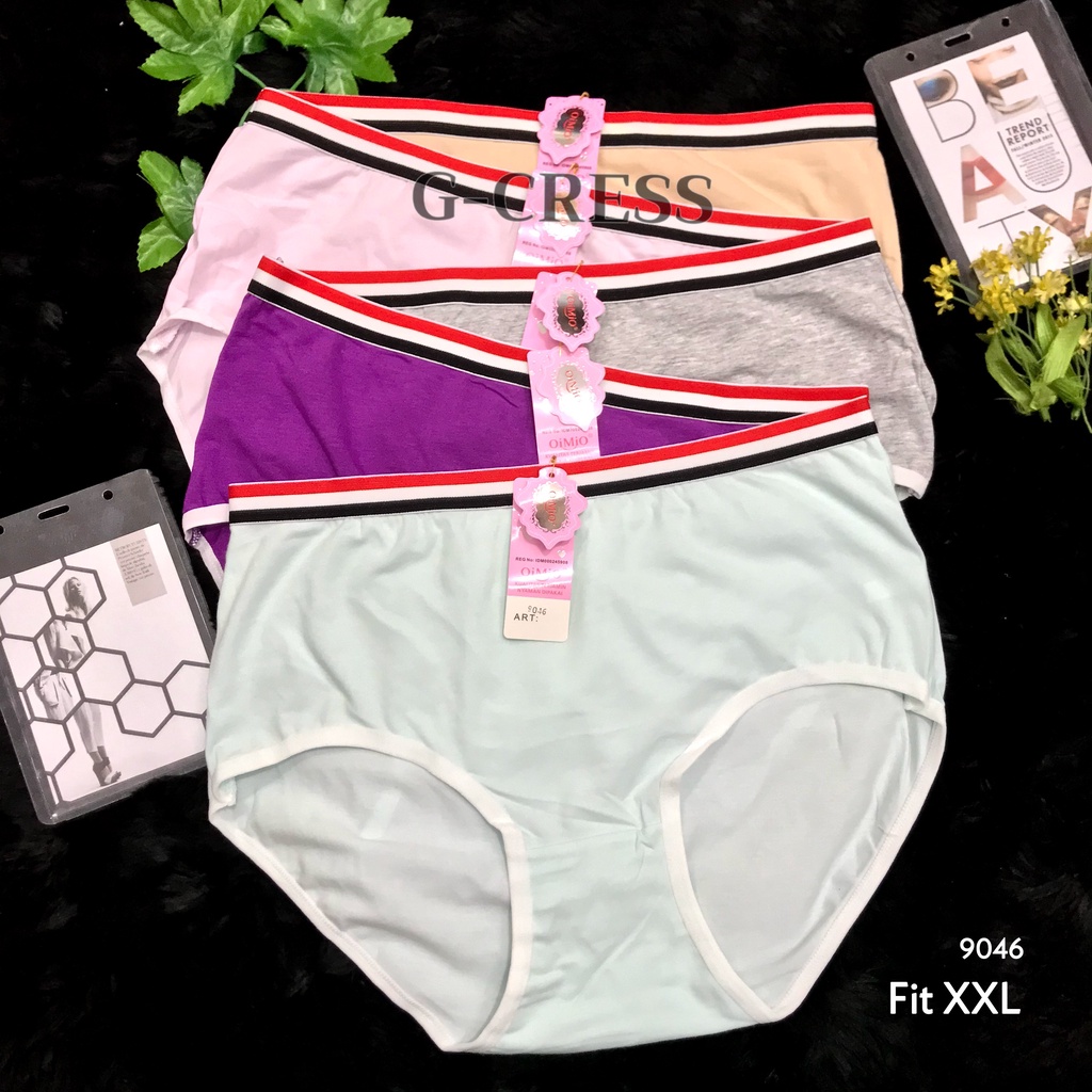 CD Wanita/Celana Dalam Cewek Sepinggang Polos Karet Besar Katun Adem Lembut Tebal/CD Cewek Impor/CD 