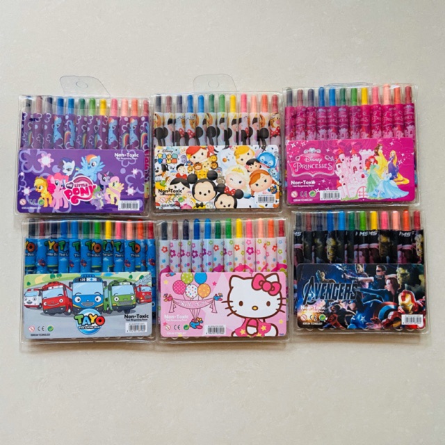 

Crayon Putar Kecil 12 warna Rolling Crayon