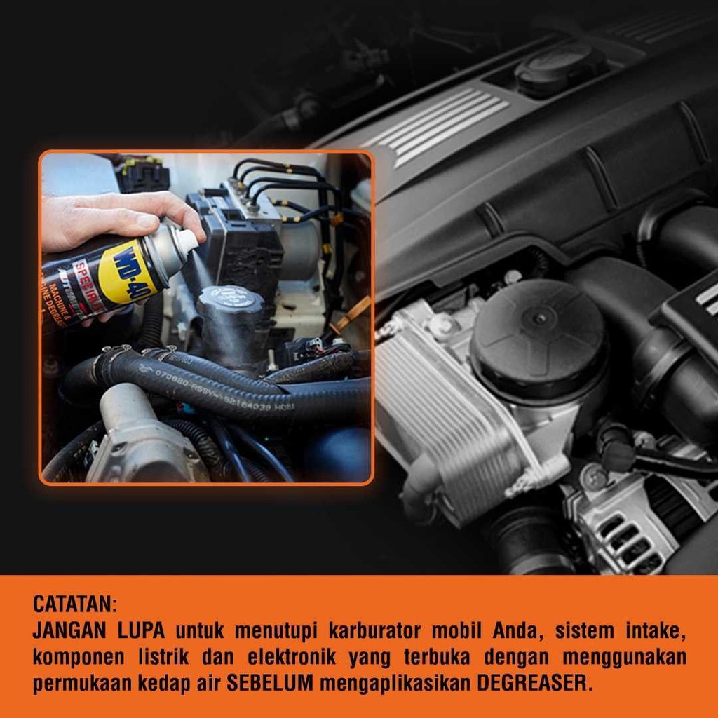 Pelumas Anti Karat Cairan Pembersih Mesin Kendaraan WD40 Machine &amp; Engine Degreaser 450ml