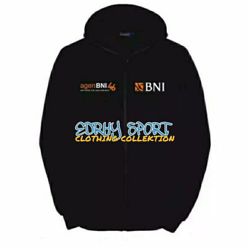 JAKET HOODIE ZIPPER AGEN BNI 46 / JAKET BANK AGEN BNI 46