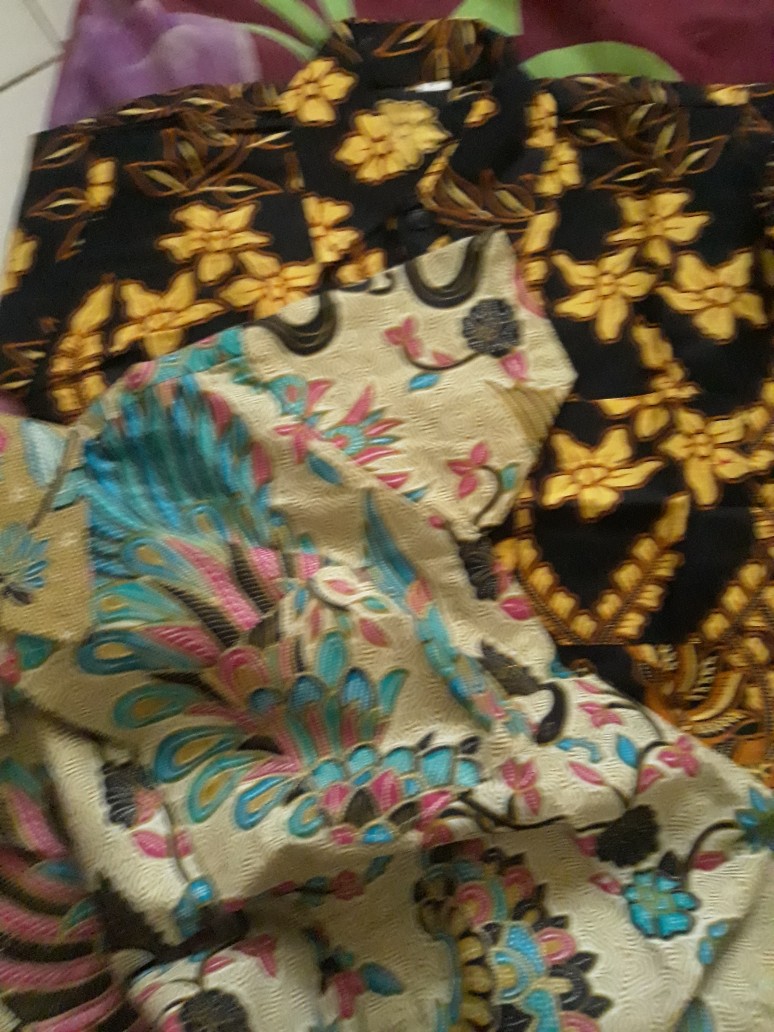 Khan Batik - Kemeja Batik Anak Merak Soft Seno Biru Cendrawasih Sogan Gurita Sogan Batik Atasan Kid