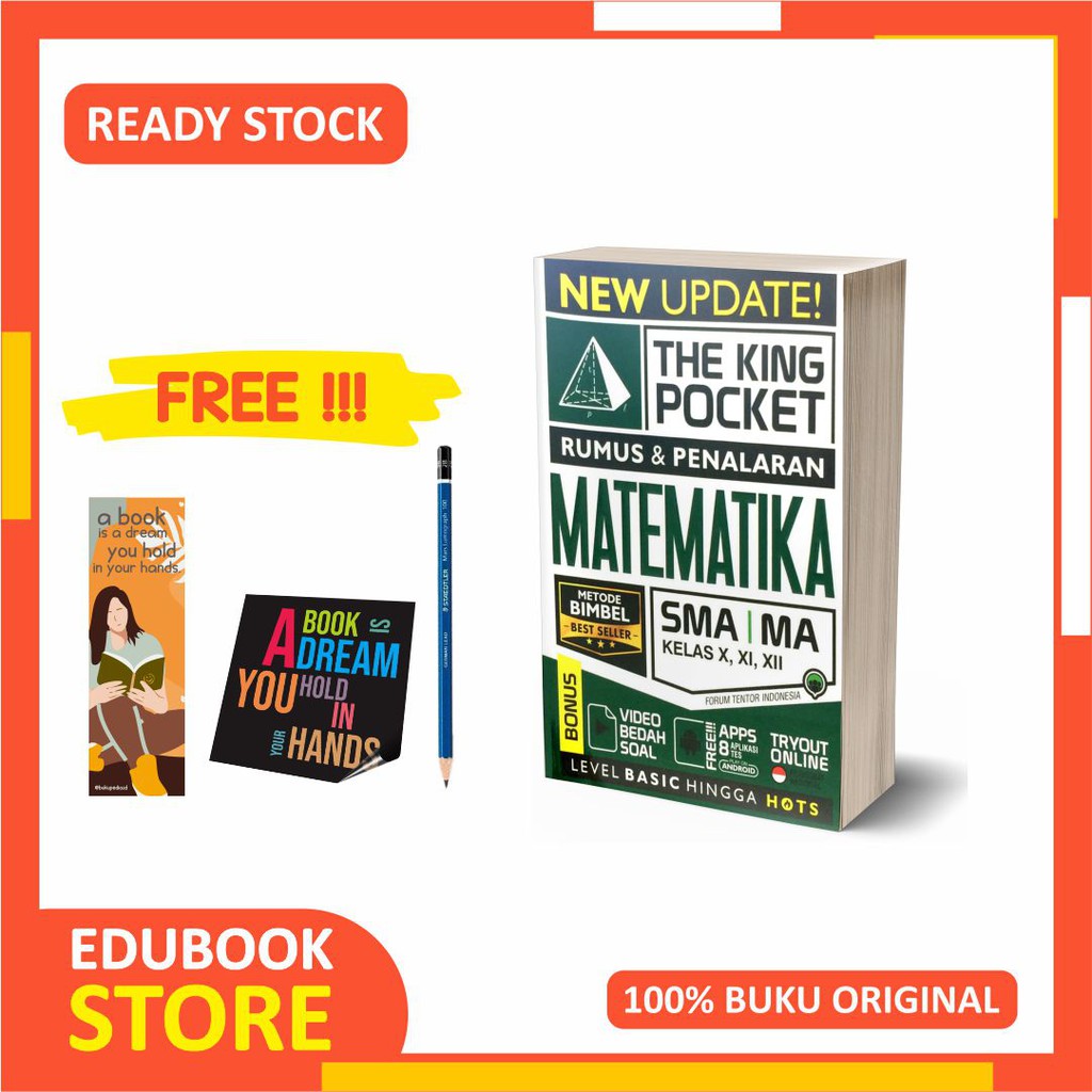 

MATEMATIKA SMA THE KING POCKET NEW UPDATE - FORUM EDUKASI - (BONUS PENSIL 2B, BOOKMARK, STIKER)