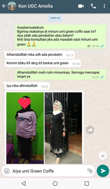 Cod Umi Green Coffee Kopi Pelangsing Aman 100 Shopee Indonesia