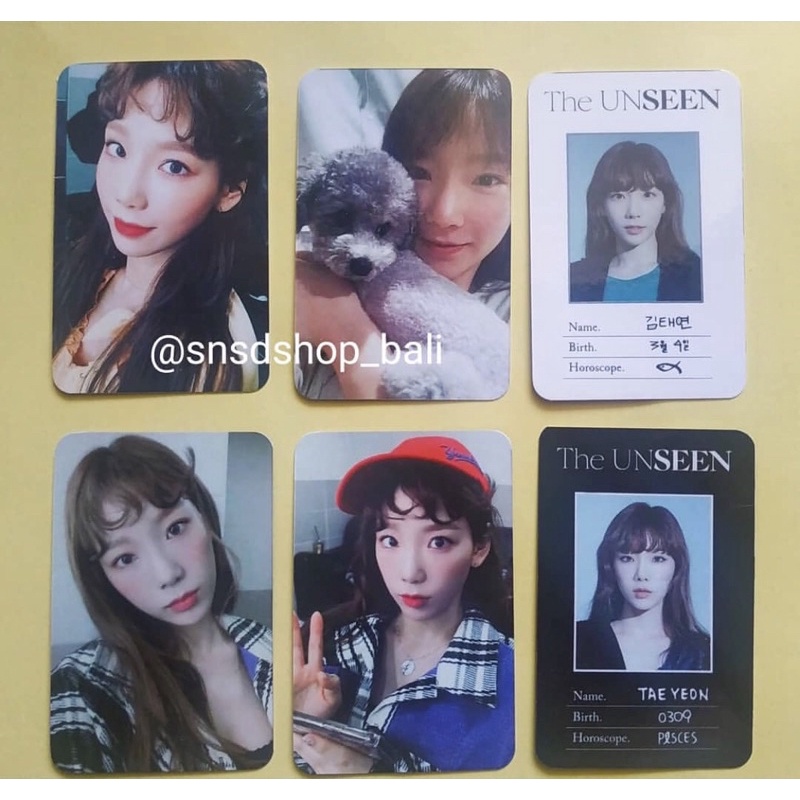 replika taeyeon the unseen photocard