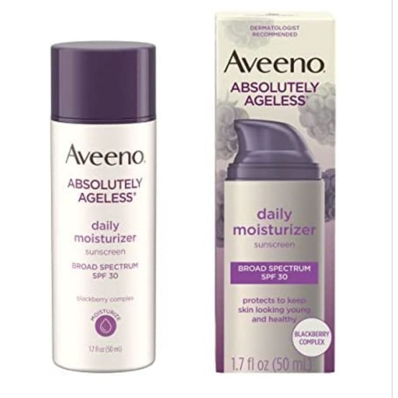 Aveeno Absolutely Ageless Daily Facial Moisturizer Sunscreen SPF 30