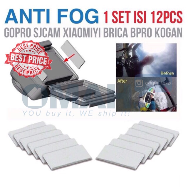 Anti Fog / Anti Embun For GoPro Xiaomi Yi Brica SJ CAM