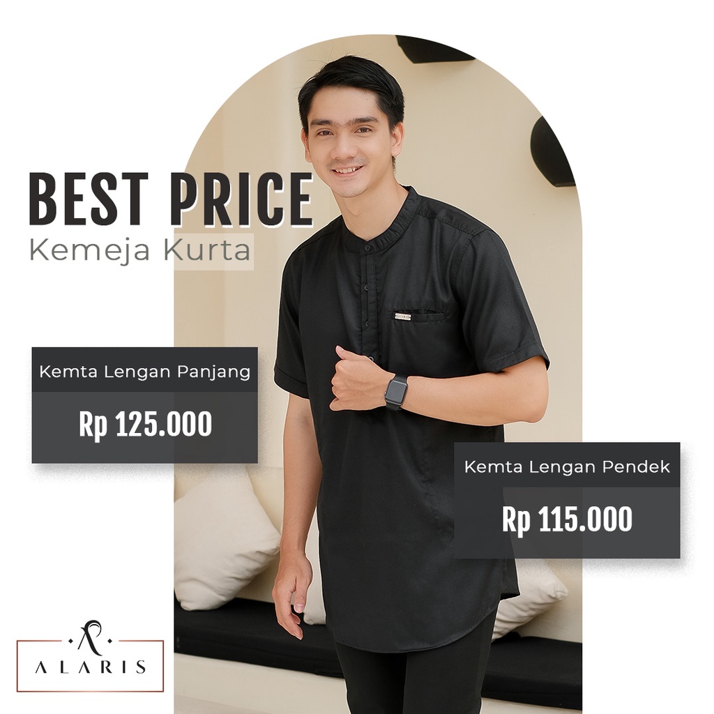 Kemta KEMEJA KURTA PENDEK kemeja Alaris kemeja koko kurta premium koko couple family set