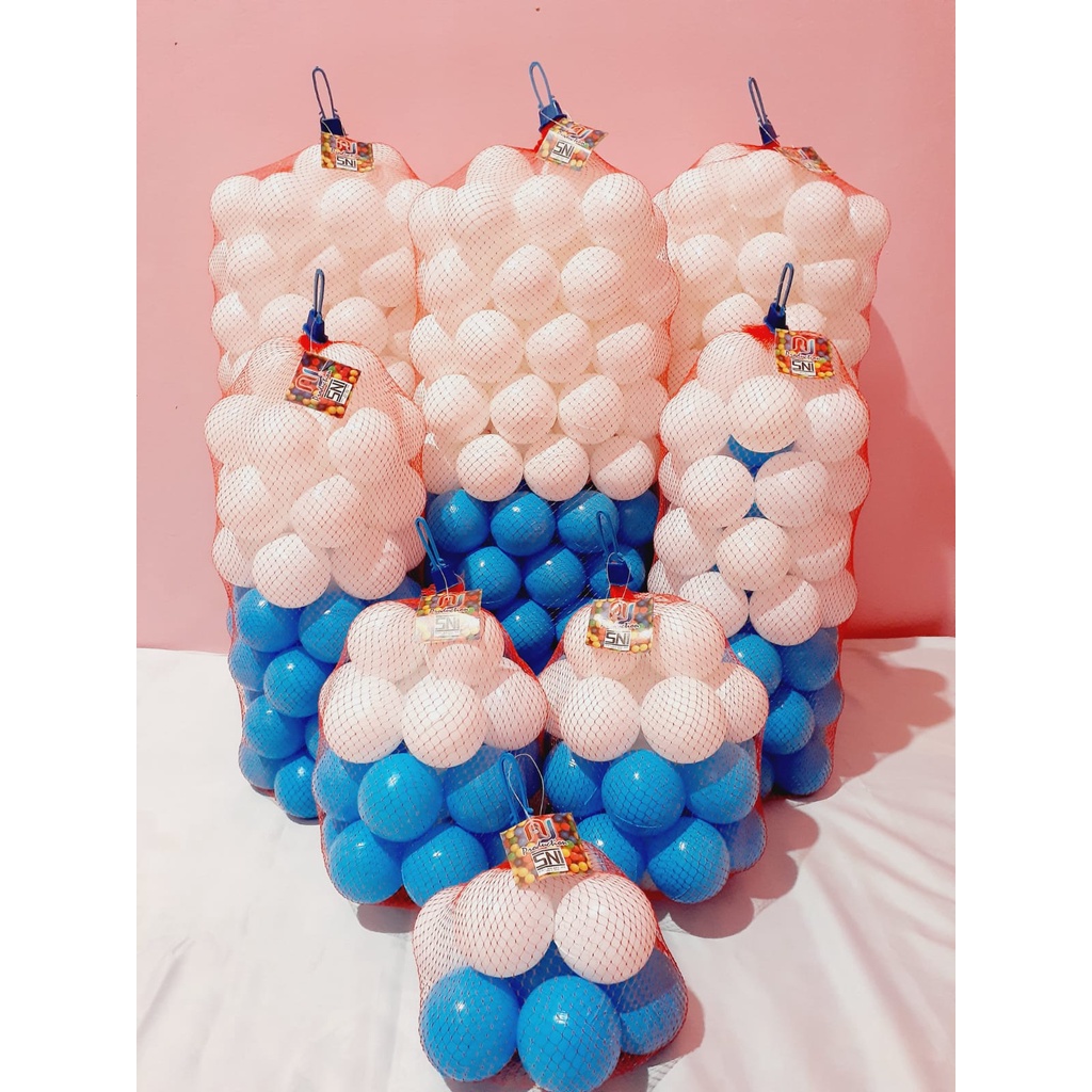 [WARNA SOFT PUTIH &amp; BIRU]  Mandi Bola Anak Anak isi 24 Pcs Best Seller Termurah