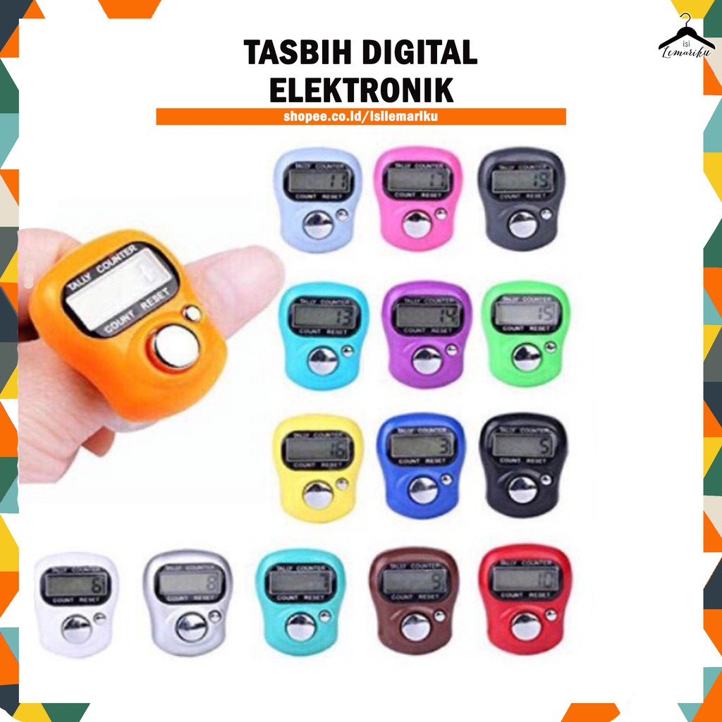 Tasbih Digital Elektronik Jari Counter Mini Alat Hitung Digital