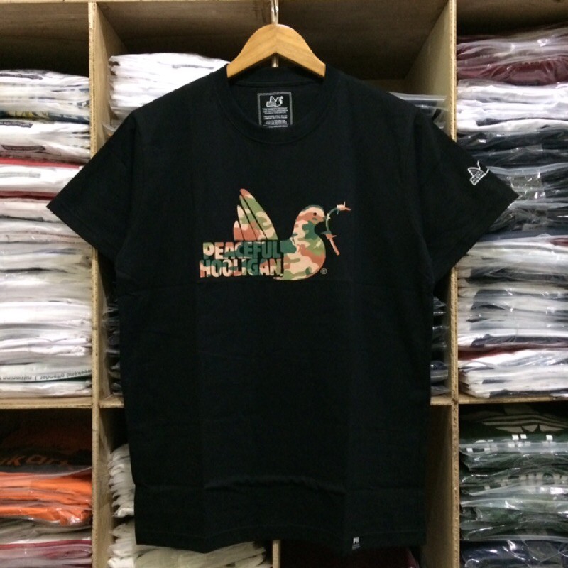 Kaos Peacefull Hooligan Camo - Black