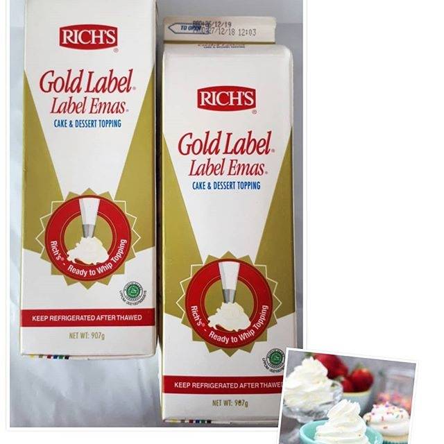 

Rich Gold Label 907gr Whip Cream