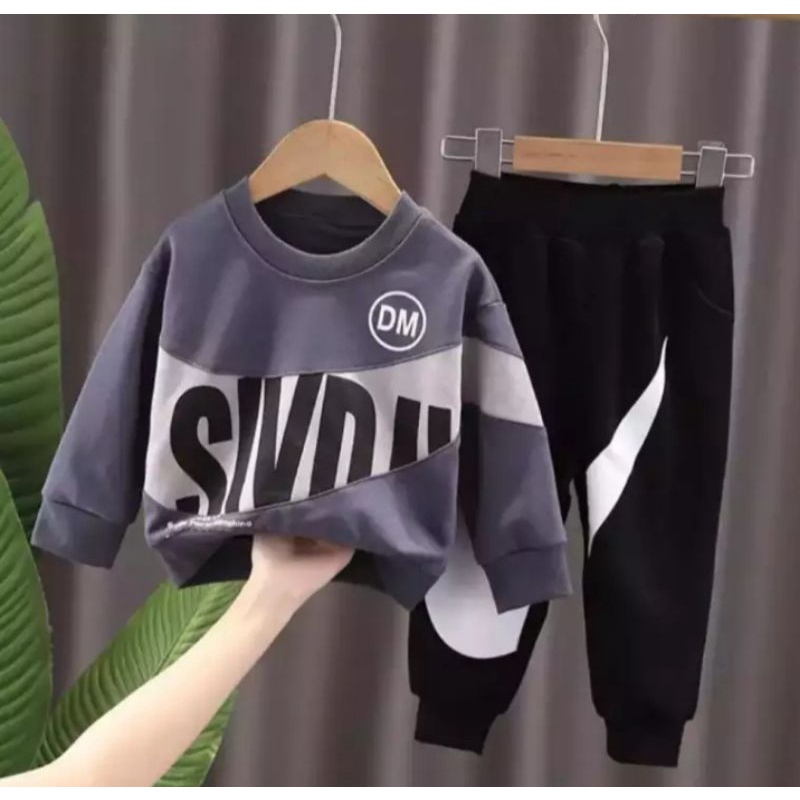 Promo-Setelan Sweater Jogger Anak Laki-laki Dan Perempuan 1-5 Tahun/Setelan Sweater Bebyterry Flecce Study Anak Laki-laki Dan Perempuan Terlaris