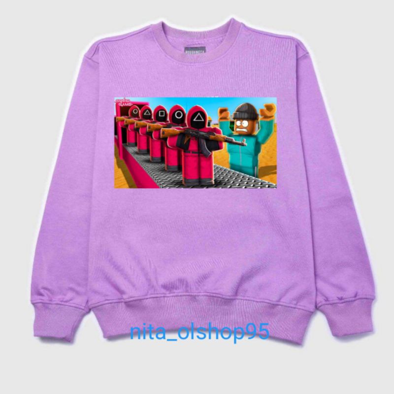 sweater anak crewneck squid game roblox