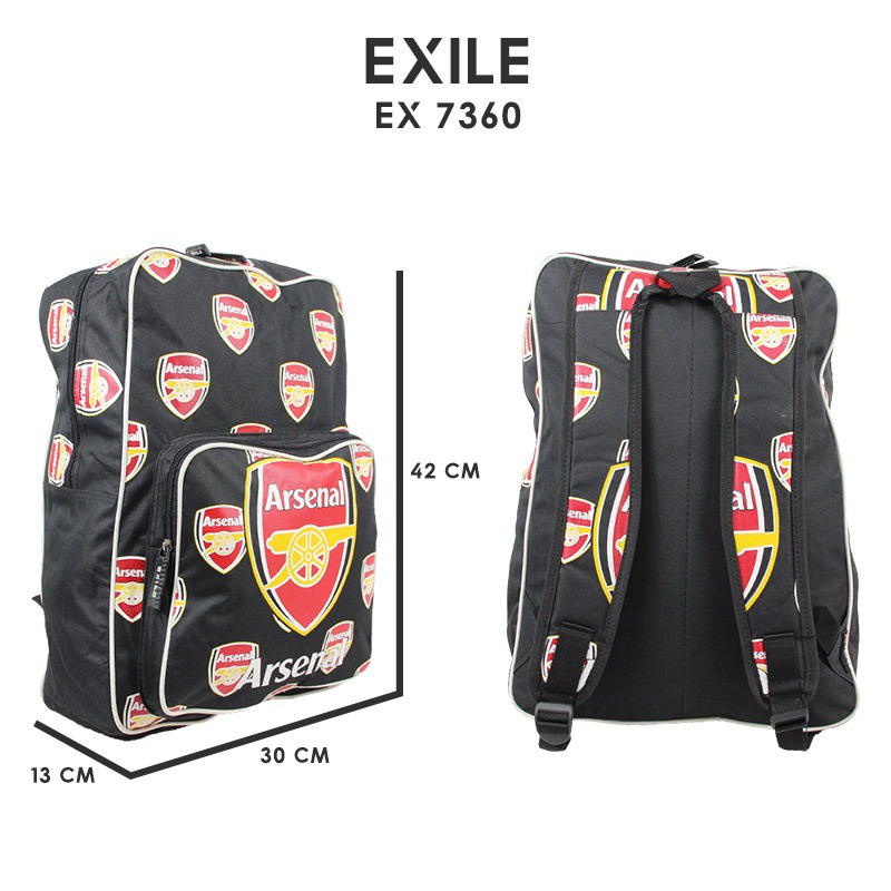 [KLIKTAS] Tas Ransel Pria Murah Exile 7360 Backpack Full Printing Tim Bola Eropa Promosi Diskon Sekolah Kerja Kuliah