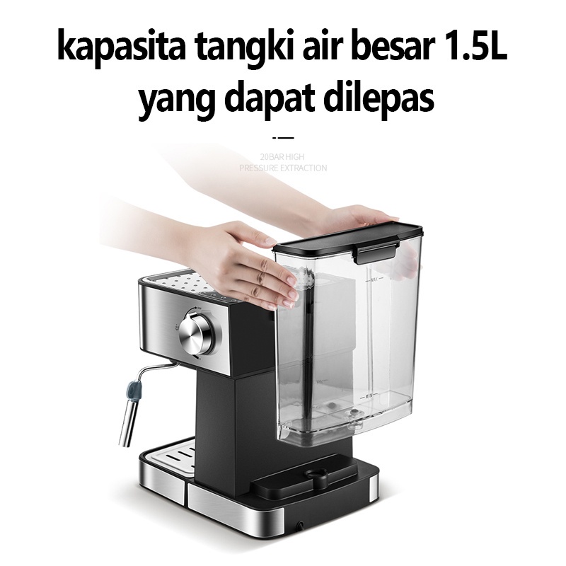 BLUE SKY Mesin Kopi Espresso /Espresso Machine / Coffe Machine 1.5 Liter