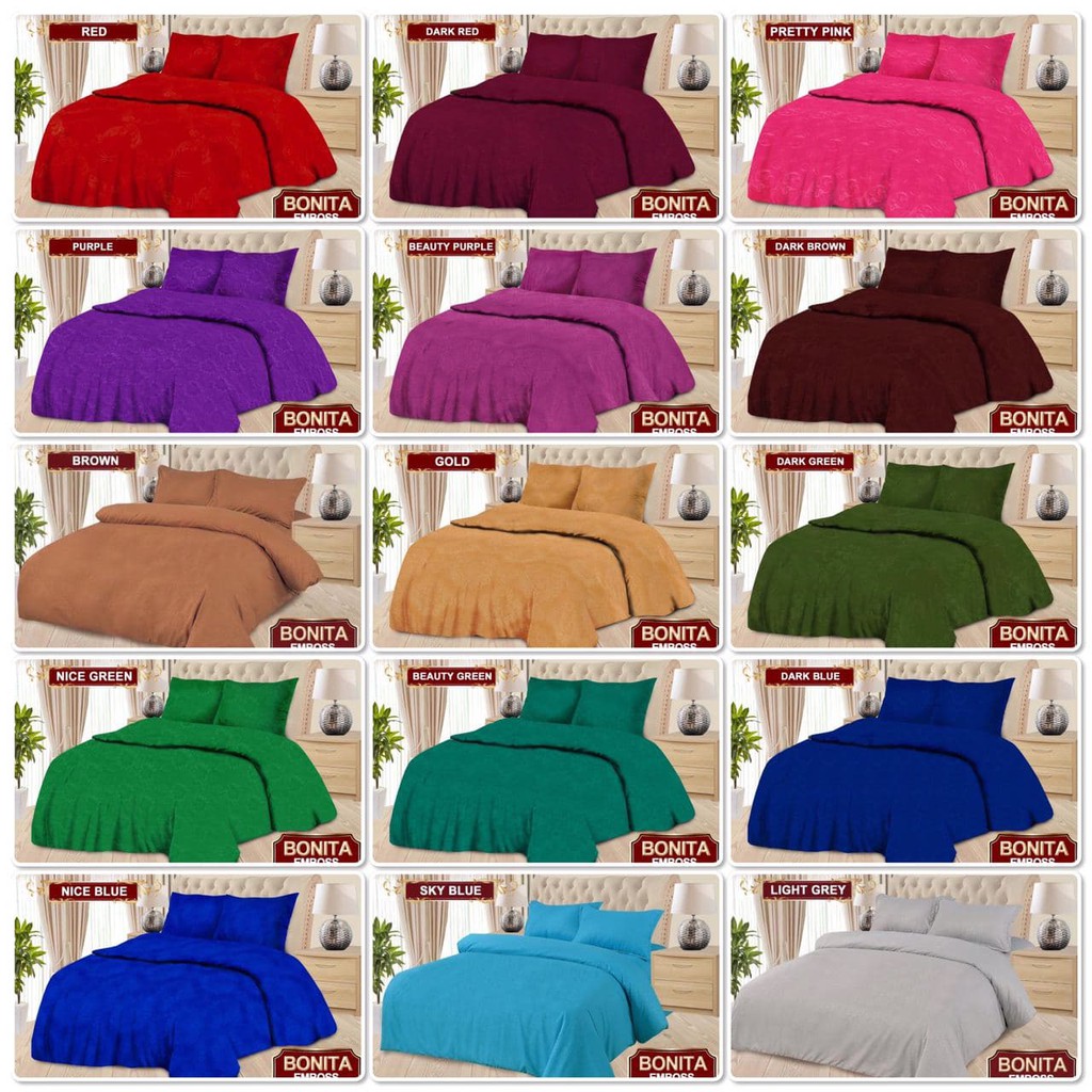 Sprei Bonita Elegant Emboss Polos King 180x200