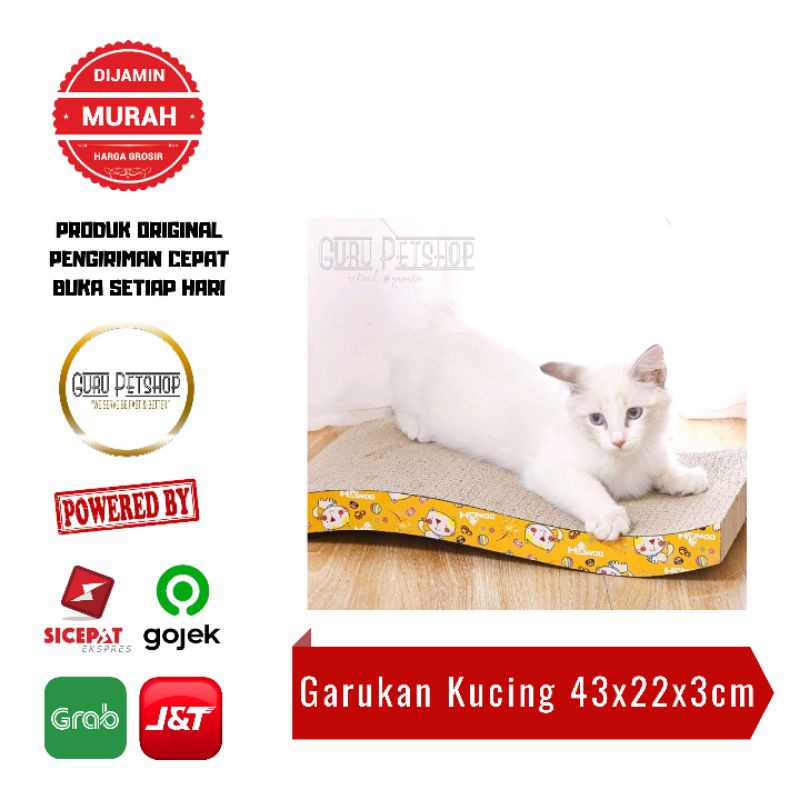 Papan Garukan Kucing Model Lengkung Cakar Kucing Cat Scratch Garukan Kucing CP 40