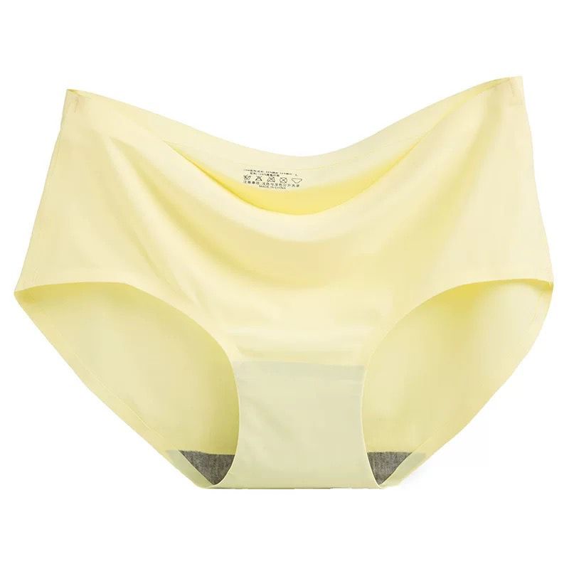 [ LINGERIE MASTER ] - (C-11) Fashion wanita One Piece Mulus Es Sutra Celana Gadis CELANA DALAM SEAMLESS-C-11 Kuning