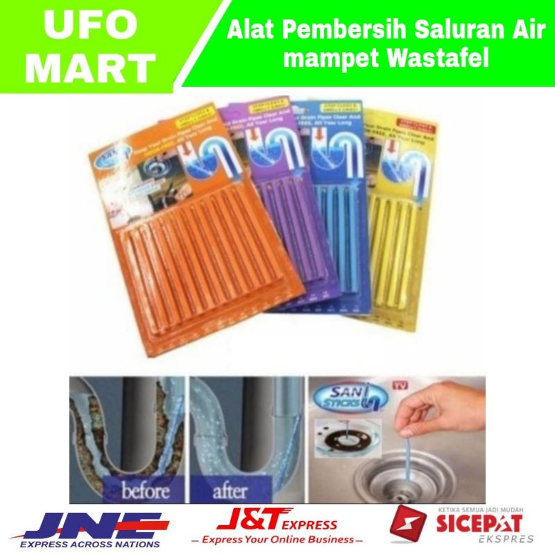 alat pembersih saluran pipa air mampet tersumbat anti bau di wastafel Sani Stick