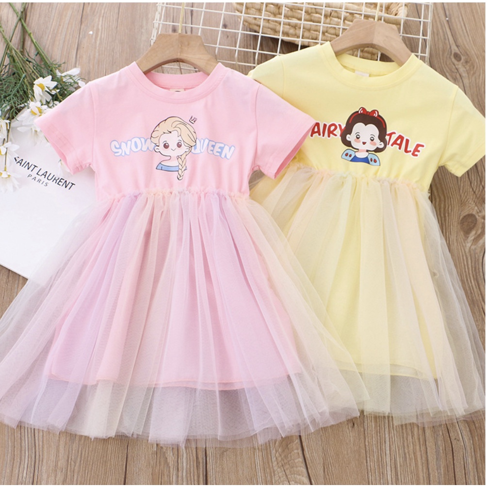 babyfit baju anak perempuan dress tutu dengan lengan pendek import cy-730r