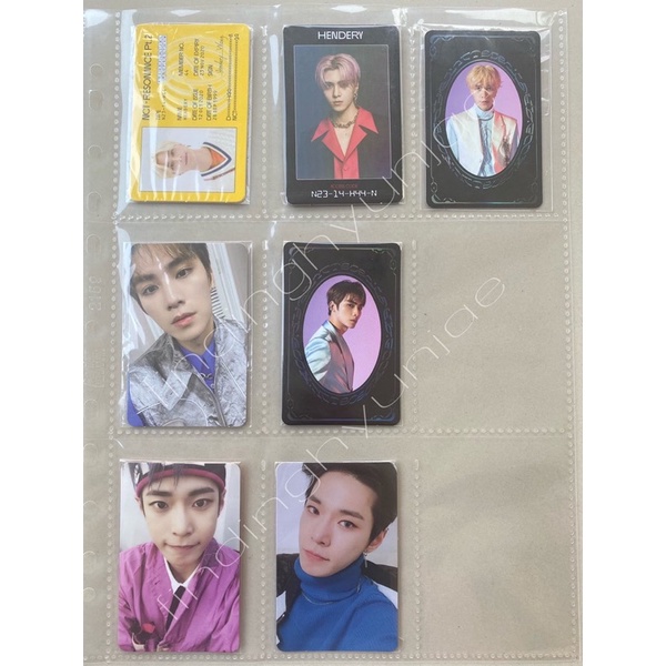 PHOTO CARD NCT WAYV ID CARD AC YB HENDERY XIAOJUN FUTURE DOYOUNG CHERRY BOMB REALITY