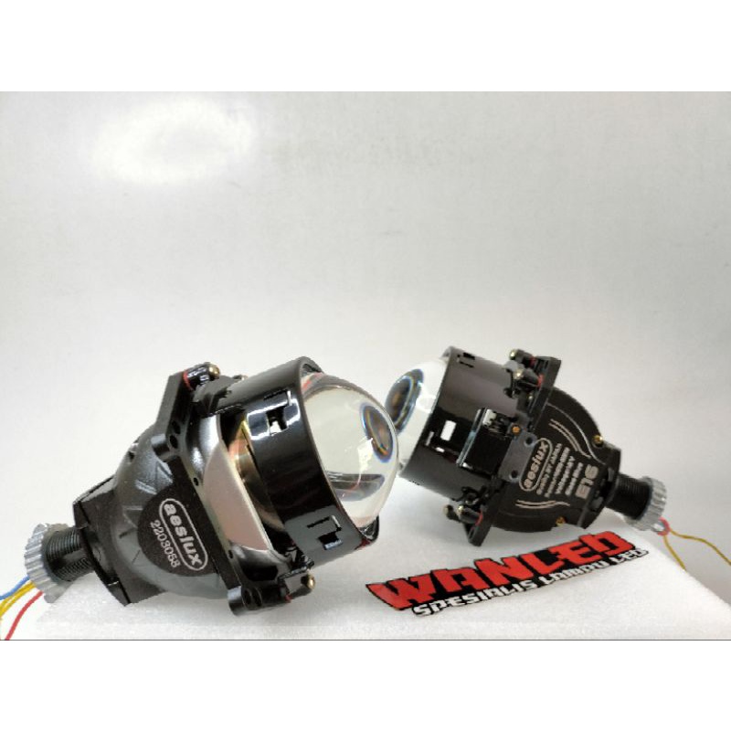 AESLUX E16 Lampu BI-LED Projie Projector Original Aeslux Lensa Blue Lens