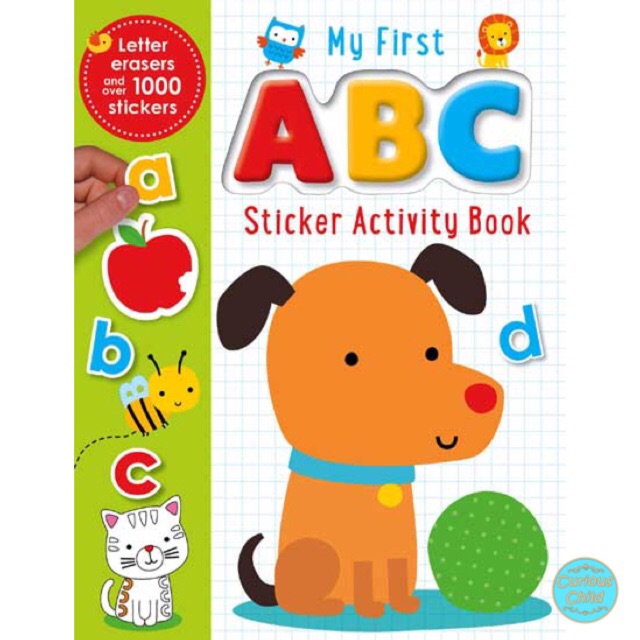 

My First ABC Sticker Activity Book with Letter Erasers and over 1000 Stickers (cover Anjing)