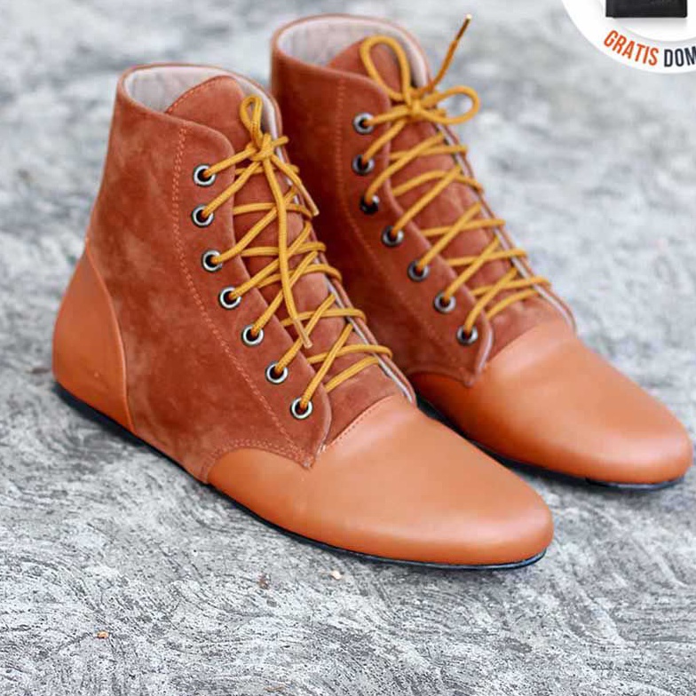 promo sepatu boots wanita murah,  promo sepatu boots cewek murah, promo sepatu flat boots, flat boots murah LMV172