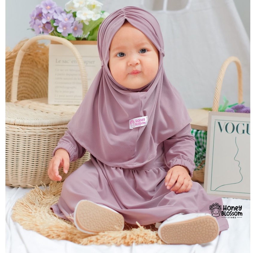 HoneyBlossom - gamis bayi / gamis bayi perempuan 6 12 bulan / gamis bayi perempuan lylia