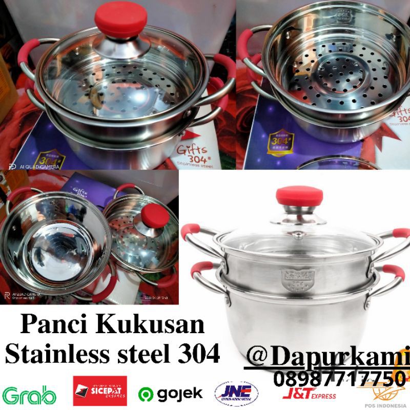Panci Kukusan stainless steel 304 Mini18cm