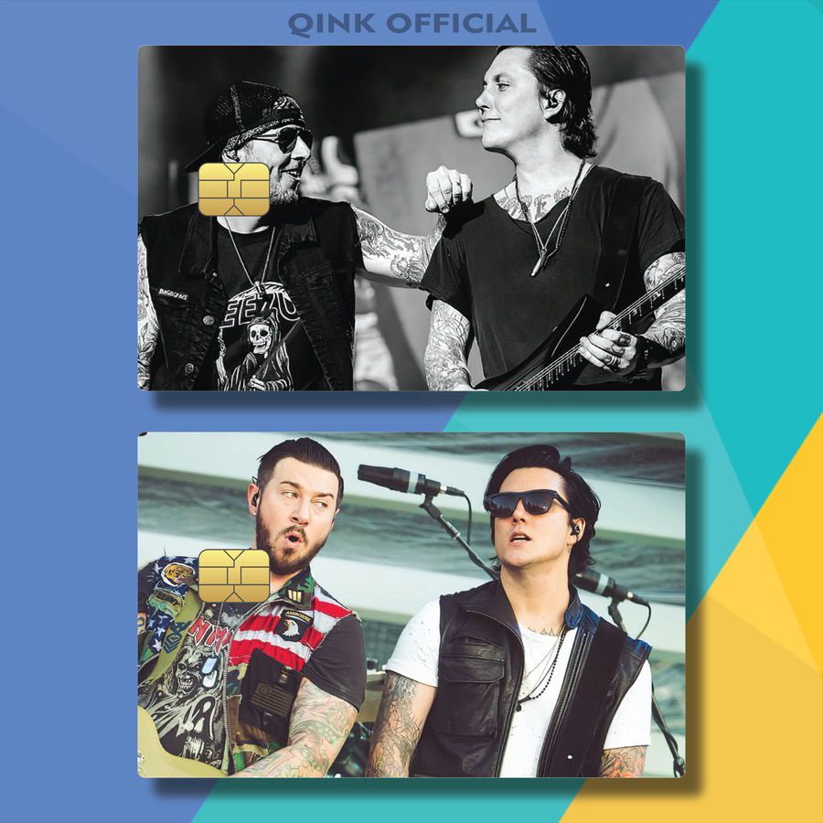 GARSKIN CARD BAND GITARIS AVENGED SEVENFOLD POMUB/IOY04/ CASING KTP BAND VOKALIS AVENGED SEVENFOLD /