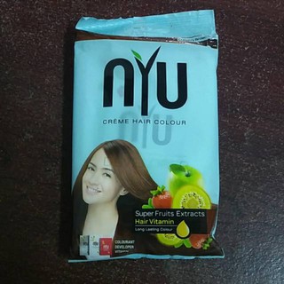  Cat  Rambut  NYU  Creme Hair Colour Kemasan Sachet Shopee 