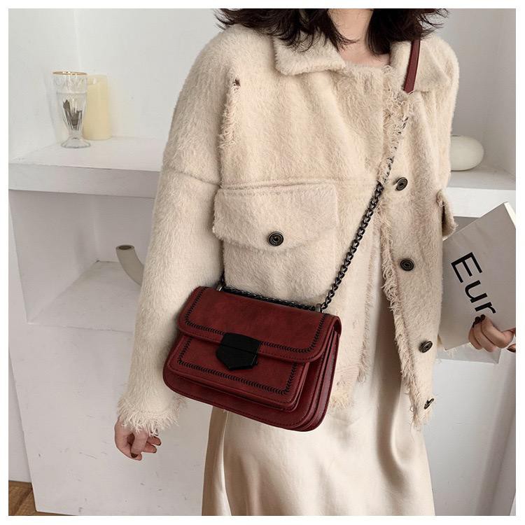 BJ15604 - BLACK/COFFEE/RED - TAS SLEMPANG JINJING TOTEBAG HANDBAG TALI RANTAI KULIT SINTETIS TAS WANITA FASHION IMPORT MODIS ELEGAN TERMURAH TERLARIS TERBARU BAGSTORE JAKARTA TAS BATAM LT1801 ELJ5604 JT07150 CR7540 BQ3203