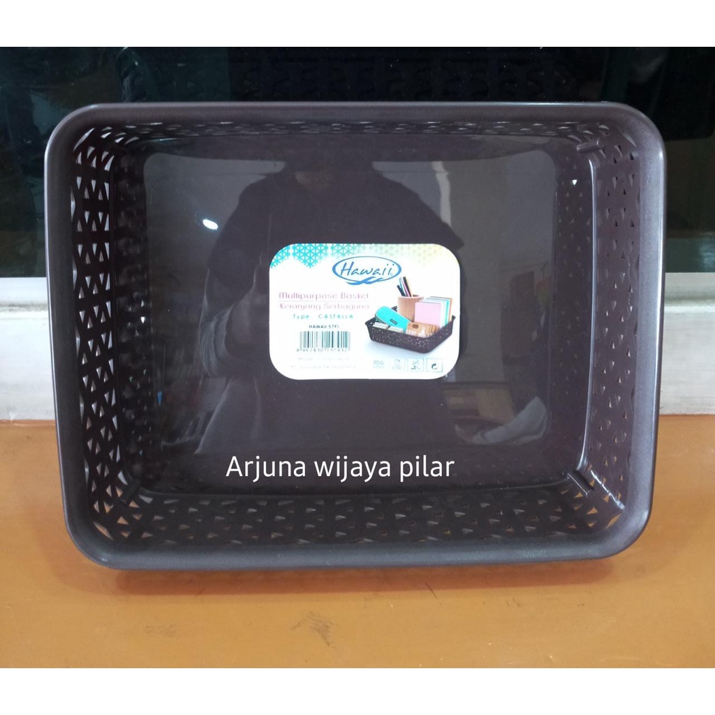 Keranjang Plastik Castalla Keranjang Serbaguna Ukuran S 5790 dan M 5791 Hawaii +Bubblewrap