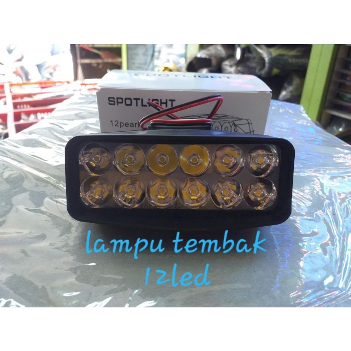 lampu tembak bulat 12 titik led cree motor mobil universal import honda yamaha suzuki kawasaki vario mio beat scoopy supra ninja satria fu vixion pcx aerox adv fino m3 genio scoopy spacy dll