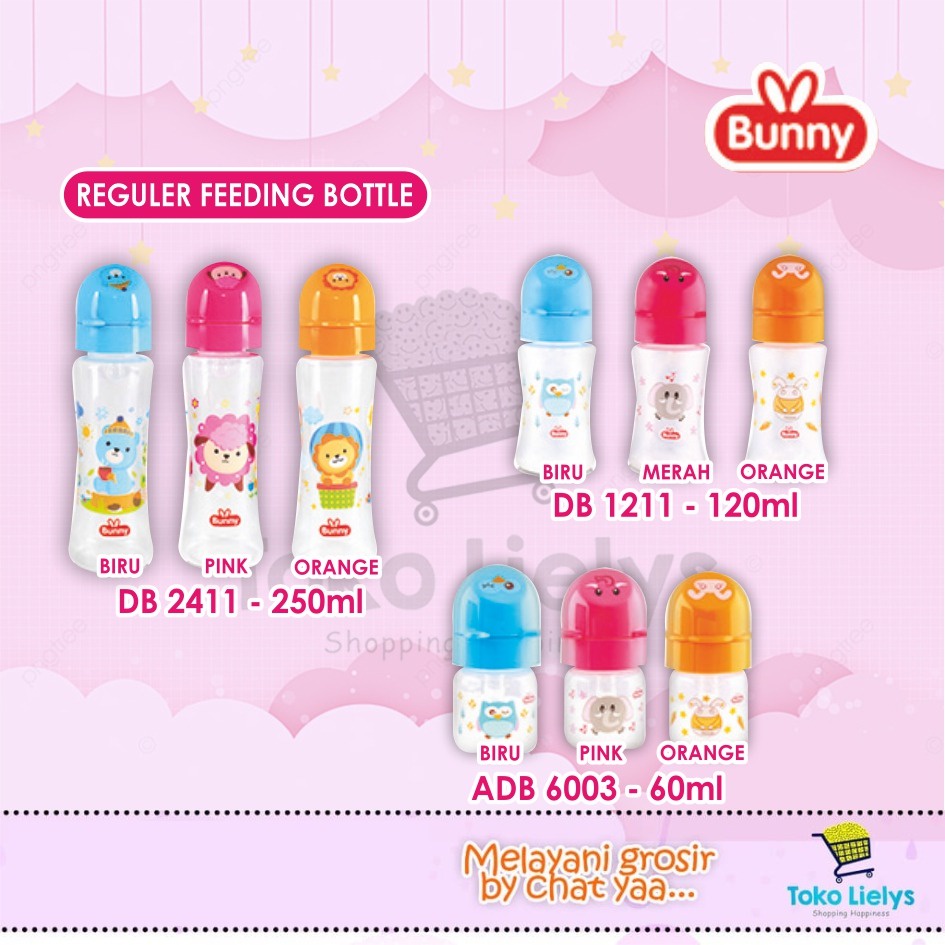 LUSTY BUNNY BOTOL SUSU BAYI REGULER SLIM NECK TL