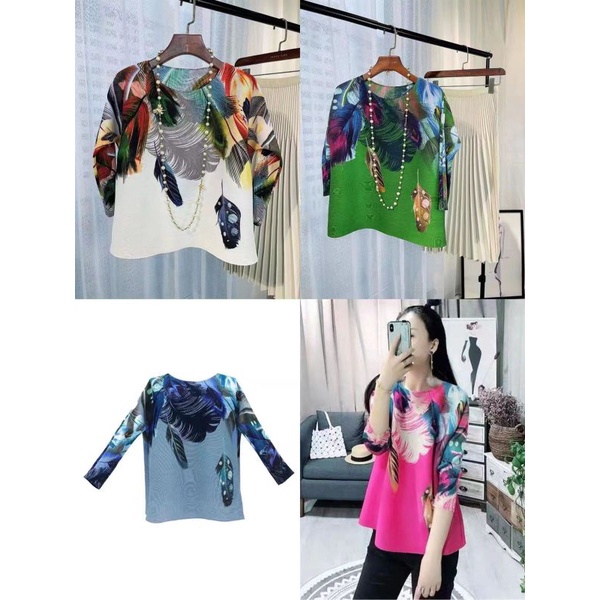 Amora Atasan plisket import premium/Amora blouse vivorie premium