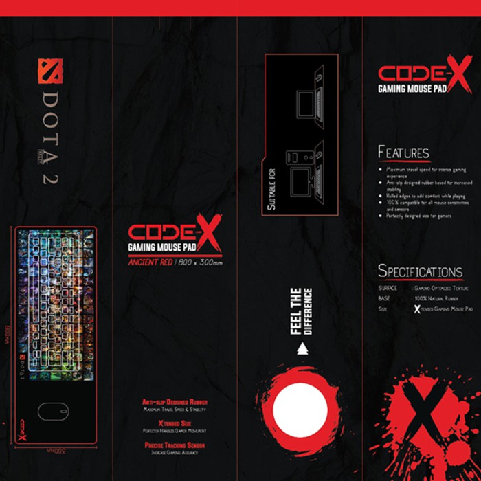 Mousepad Gaming Extended CODE-X