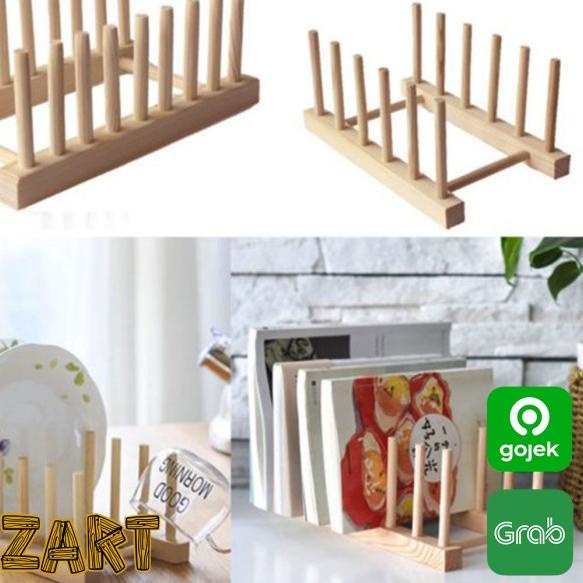 ➮ RAK PIRING KAYU / RAK PIRING / TEMPAT PIRING KAYU RAK DAPUR SERBAGUNA ☟