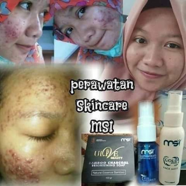 Skincare MSI (BAMBOO Soap, Glowing and serum)