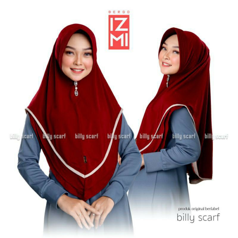 (((ORIGINAL Billy Scraft)))) Hijab instan jersey Billy IZMI