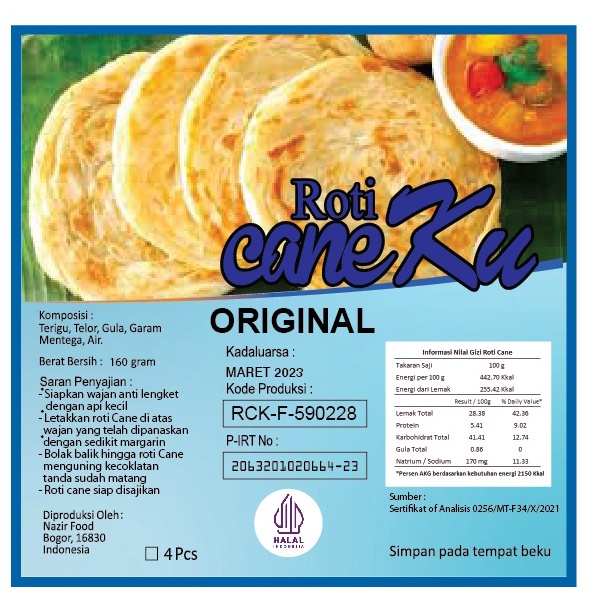 

Roti Cane / Roti Maryam 1si 4 dimana roti maryam ini sudah banyak yang menyukainya walaupun awalnya bukan berasal dari Indonesia.