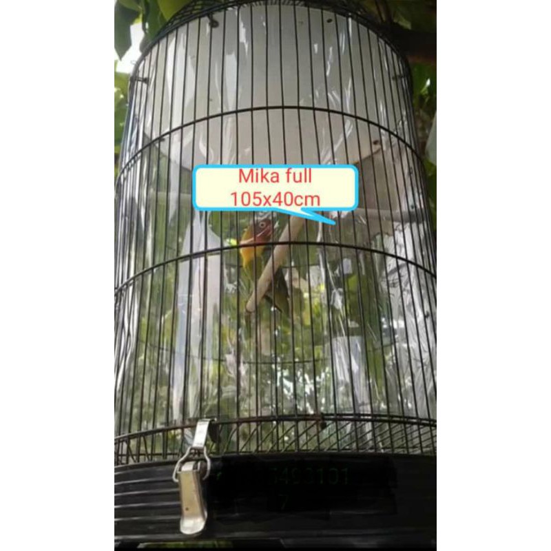 mika samping sangkar lovebird full mika sangkar lb anti ruji