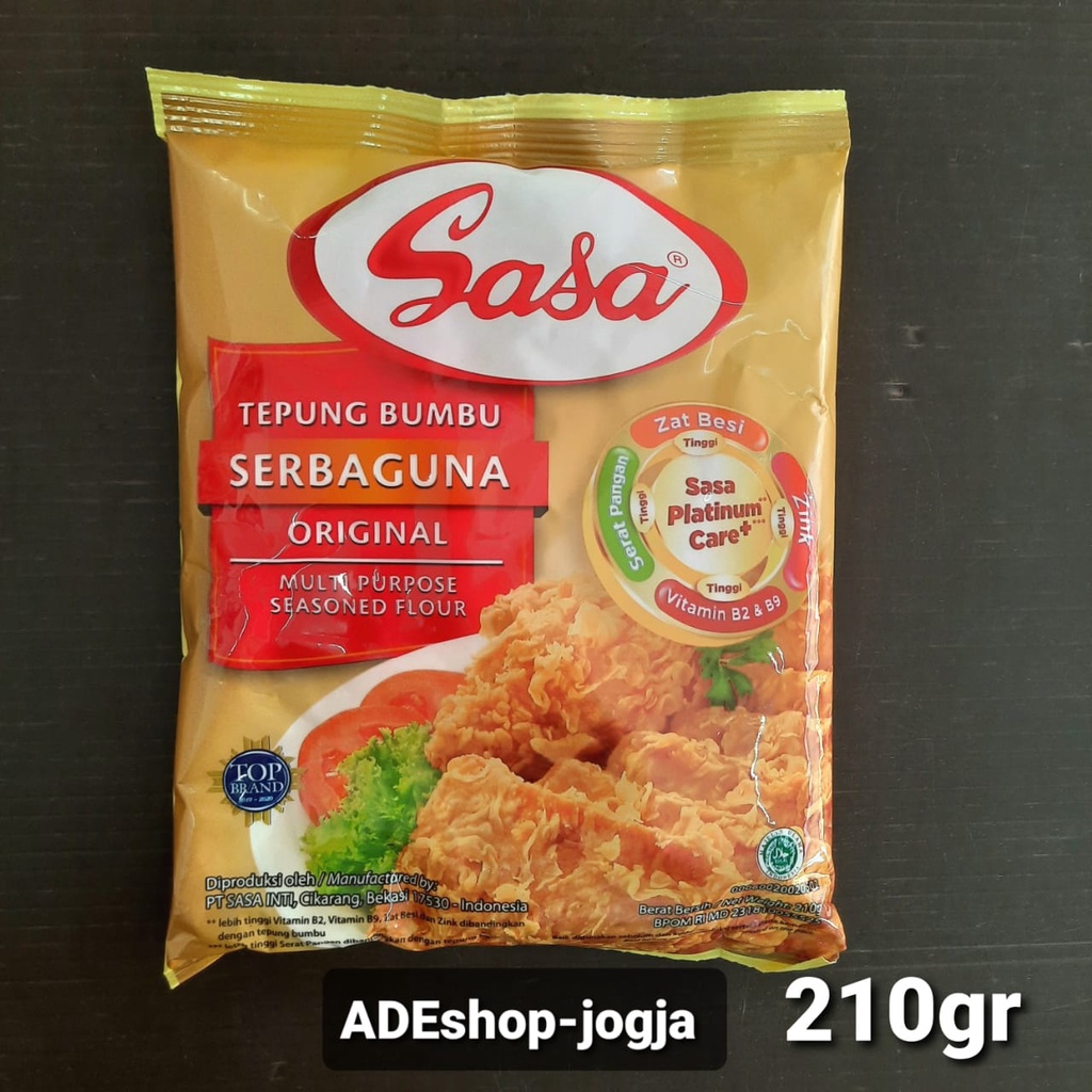 

tepung bumbu original serba guna sasa 225 gr siap pakai