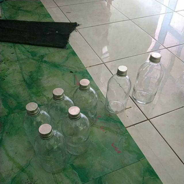 Moss Glass Bottle 350 Ml | Botol Kaca Tutup Stainless