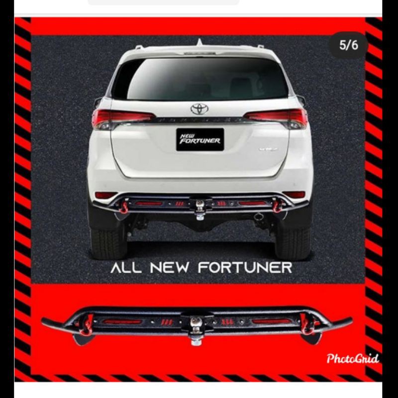 Towing Rear bumper Guard All new Fortuner 2016 model cobra
