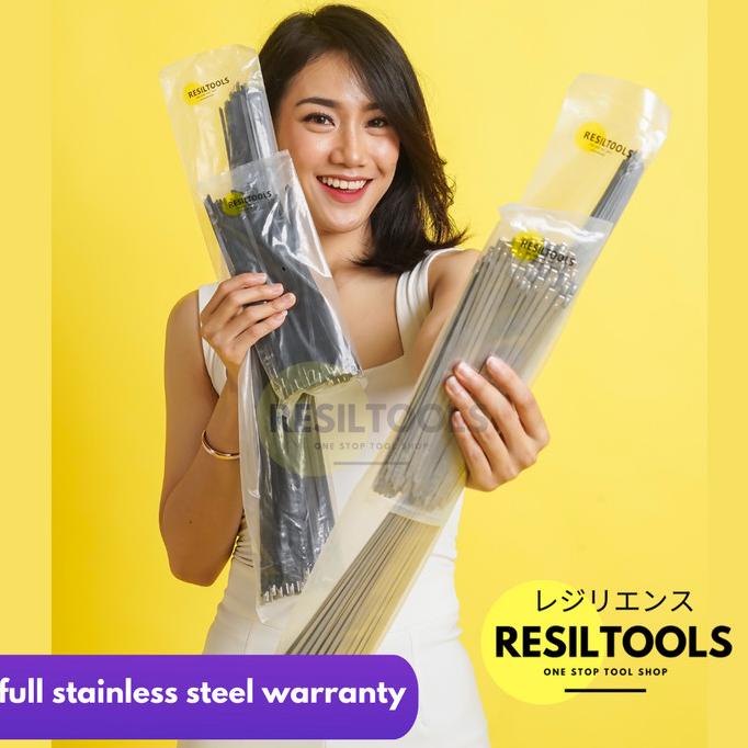 

100 pcs Kabel Ties Stainless 80 cm Cable Ties Tis Anti Karat 800 mm