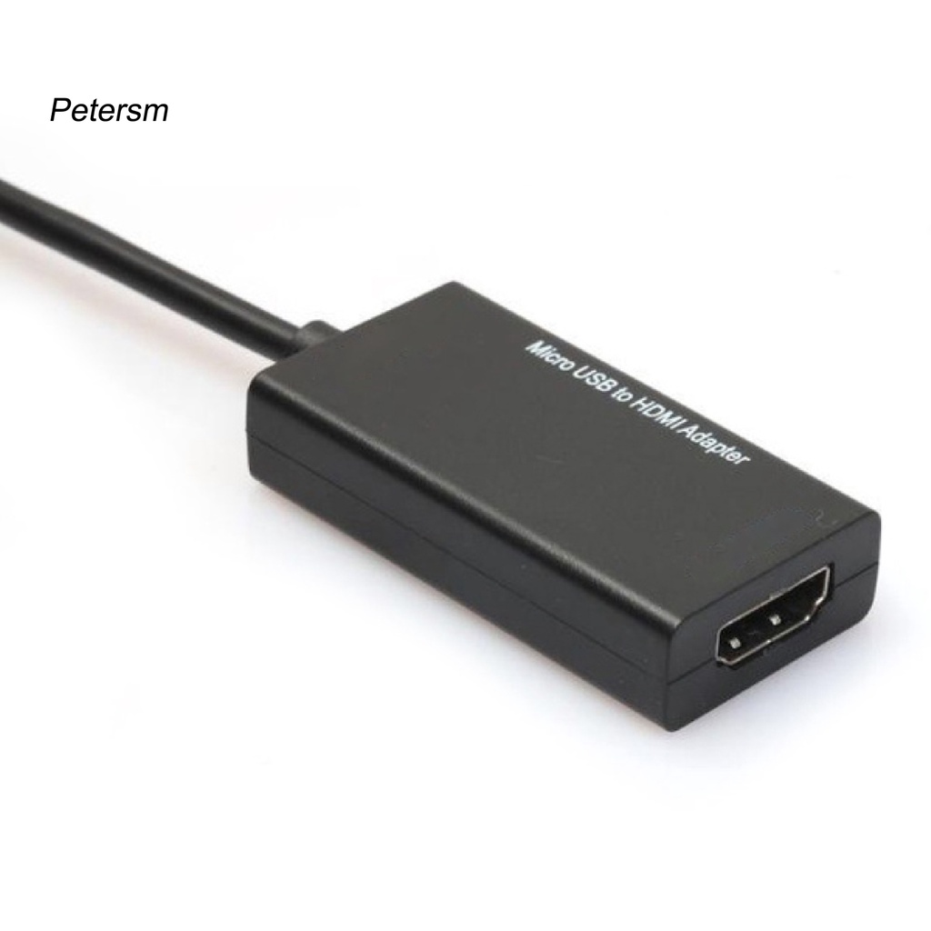 (Pt) Kabel Adapter Konverter Micro Usb Male Ke Hdmi Female Untuk Handphone / Hdtv / Monitor