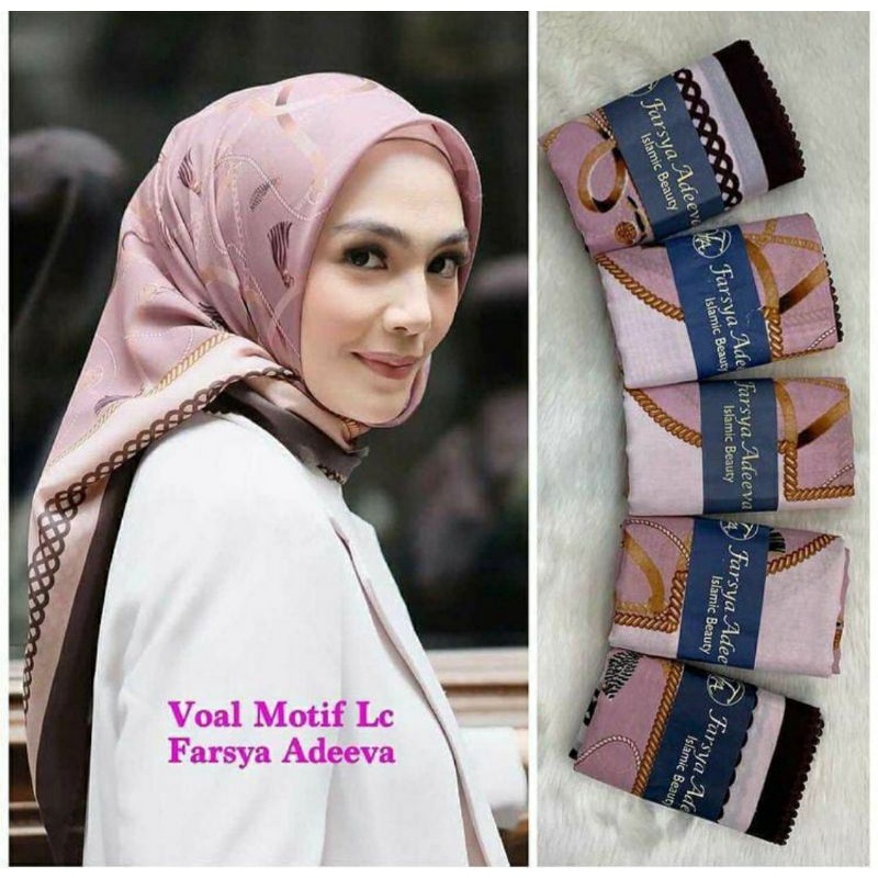 segiempat voal motif (10 pcs)