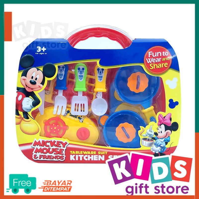 Mickey Mouse Tableware Kitchen Set